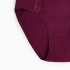 Трусы женские слипы, цвет бордовый, р-р 46-48 - фото 53375747