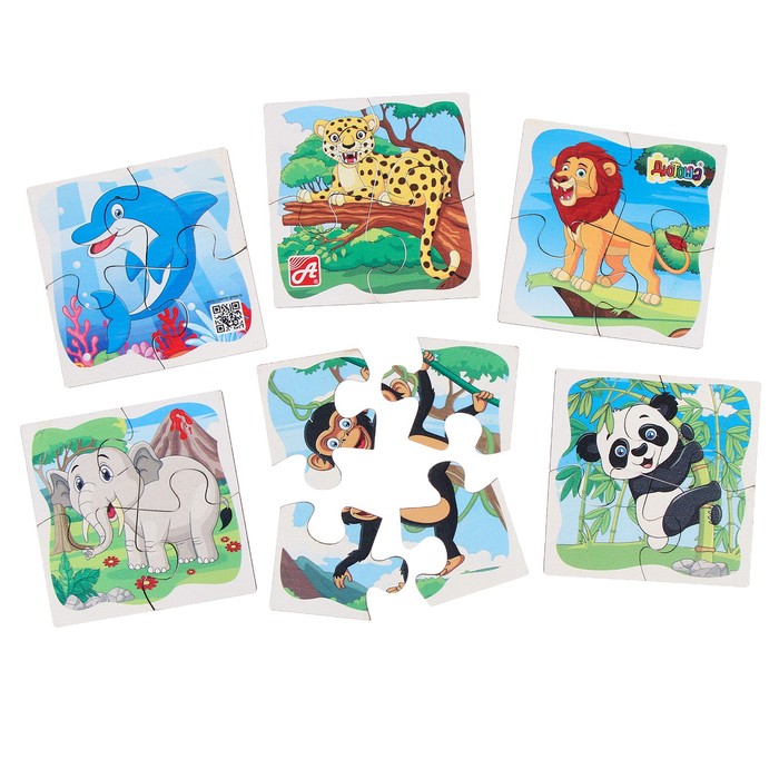 Набор пазлов «Дикие животные. Зоопарк» 57626