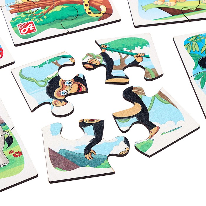 Набор пазлов «Дикие животные. Зоопарк» 57626