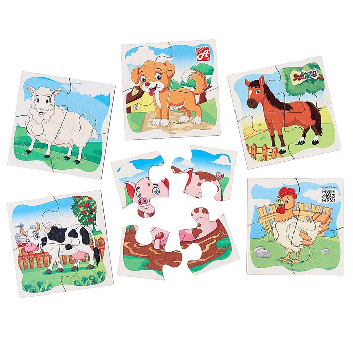 Набор пазлов «Домашние животные. На ферме» 57627