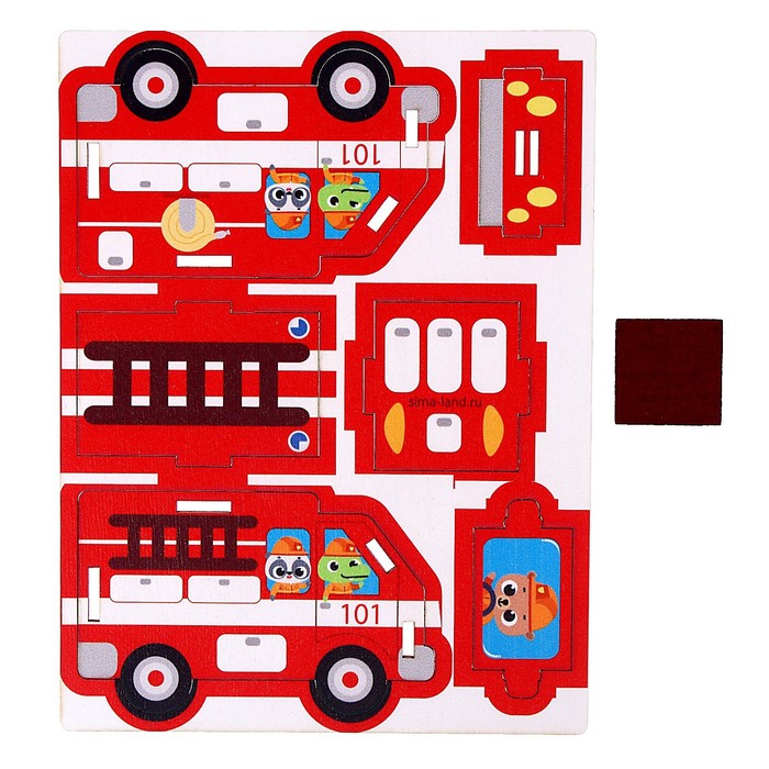 Сборная модель-машина «Пожарная», (П1003) - фото 1912765201