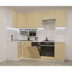 Кухонный гарнитур Лайн-26  1000х2450 белый/Стамбул/Мрамор белый - Фото 1