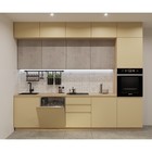 Кухонный гарнитур трёхуровневый «Лайн - 55», 3000×600 мм, цвет дуб сонома/стамбул/бетон светлый/дуб сонома светлый - Фото 1