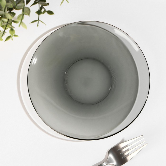 Тарелка десертная Basilico. Lava Grey, d=17 см, цвет серый - Фото 1