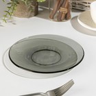 Тарелка десертная Basilico. Lava Grey, d=17 см, цвет серый - Фото 2