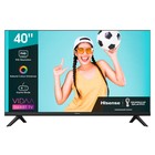 Телевизор Hisense 40A4BG, 40", 1920х1080, DVB-T2/C/S2, 2xHDMI, 2xUSB, SmartTV, чёрный - фото 51431015