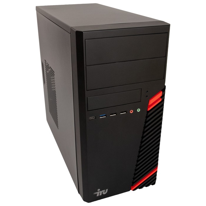 Компьютер IRU Office 310H5SM MT, i5 11400, 8 Гб, HDD 1 Тб SSD 512 Гб, UHDG 730, FDos, чёрный   93299 - фото 51302889