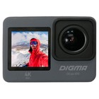 Экшн-камера Digma DiCam 870, Sony IMX386, 16 МП, серая - Фото 1