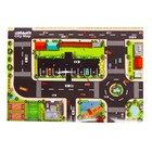 Парковка-автотрек «Город», с 4 машинами, свет и звук, работает от батареек - Фото 3