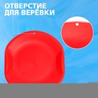 Ледянка детская круглая, красная - Фото 2