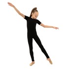 Комбинезон для гимнастики и танцев Grace Dance, р. 28, цвет чёрный - Фото 3