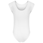 Купальник для гимнастики и танцев Grace Dance, р. 34, цвет белый - фото 22692132