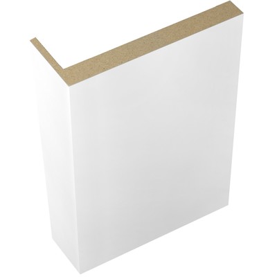 Наличник телескопический на двери, 70×25×2200 мм, экошпон, цвет белый эмалит