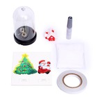 УЦЕНКА Набор для творчества «Новогодний ночник. Домик Деда Мороза» - Фото 3