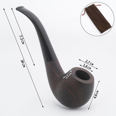 Трубка курительная «Командор Премиум», классическая, 14×4.6 см