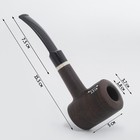 Курительная трубка для табака "Командор Премиум", классик, отверстие d-1.8 см, длина 15.5 см - Фото 1