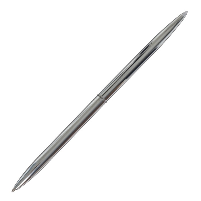 Ручка шариковая подарочная, корпус металлический, серебристый - Фото 1