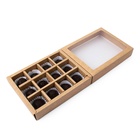 Коробка для 12 конфет, крафт, 19×15×3.5 см 7904580