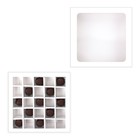 Коробка для 25 конфет, белая, 22×22×3.5 см - Фото 3