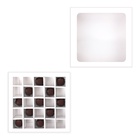 Коробка для 25 конфет, белая, 22×22×3.5 см 7904584