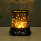 Ночник-проектор "Овечки" LED USB/от батареек черный 10,8х10,8х11,5 см - фото 24693326