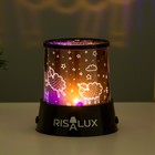 Ночник-проектор "Овечки" LED USB/от батареек черный 10,8х10,8х11,5 см - фото 24693328