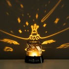 Ночник-проектор "Луноход" LED USB/от батареек черный 10,8х10,8х11,5 см RISALUX - Фото 1