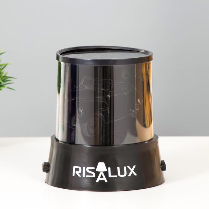 Ночник-проектор "Ретротехника" LED USB/от батареек черный 10,8х10,8х11,5 см RISALUX - фото 1884012637