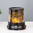 Ночник-проектор "Ретротехника" LED USB/от батареек черный 10,8х10,8х11,5 см RISALUX - Фото 3