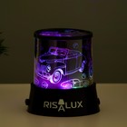Ночник-проектор «Ретротехника» LED USB/от батареек черный 10.8×10.8×11.5 см RISALUX - Фото 5