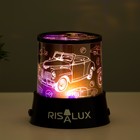 Ночник-проектор «Ретротехника» LED USB/от батареек черный 10.8×10.8×11.5 см RISALUX - Фото 6