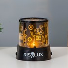 Ночник-проектор "Роботы" LED USB/от батареек черный 10,8х10,8х11,5 см RISALUX - Фото 3