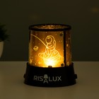 Ночник-проектор "Космонавт в космосе" LED USB/от батареек черный 10,8х10,8х11,5 см RISALUX - Фото 4