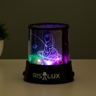 Ночник-проектор "Космонавт в космосе" LED USB/от батареек черный 10,8х10,8х11,5 см RISALUX - Фото 5