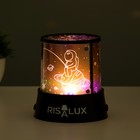 Ночник-проектор "Космонавт в космосе" LED USB/от батареек черный 10,8х10,8х11,5 см RISALUX - Фото 6