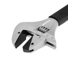 Ключ разводной ТУНДРА, автоматический захват при вращении, обрезиненная рукоятка, 250 мм - Фото 7