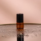 Флакон стеклянный для парфюма, со стеклянным роликом, 1 мл, цвет коричневый/чёрный - Фото 4