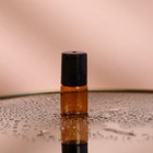 Флакон стеклянный для парфюма, с металлическим роликом, 2 мл, цвет коричневый/чёрный - Фото 4
