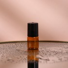 Флакон стеклянный для парфюма, со стеклянным роликом, 2 мл, цвет коричневый/чёрный - Фото 4