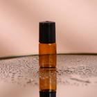 Флакон стеклянный для парфюма, с металлическим роликом, 3 мл, цвет коричневый/чёрный - Фото 4