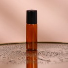 Флакон стеклянный для парфюма, со стеклянным роликом, 5 мл, цвет коричневый/чёрный - фото 7259913