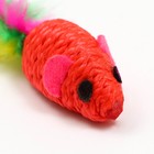 Мышь с пером, 4.5 см, красная - Фото 5