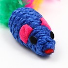 Мышь с пером, 4.5 см, синяя - Фото 5