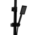 Душевая система ZEIN Z1006, смеситель, тропическая и ручная лейка, стойка, черный - Фото 10