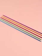 Спицы для вязания, чулочные, из алюминия, d=3 мм, 25 см, 5 шт., разноцветные - Фото 2