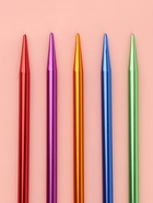 Спицы для вязания, чулочные, из алюминия, d=5 мм, 26.5 см, 5 шт., разноцветные - Фото 2