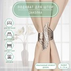 Подхват для штор «Крылья», d=6×10 см, цвет серебряный - Фото 1