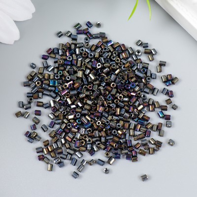 Бисер стекло 12/0 «Цилиндр. Металлик», 10 г