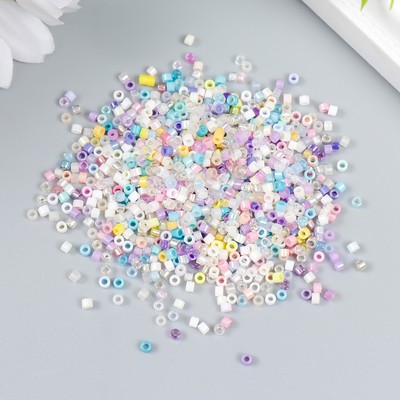 Бисер стекло 12/0 «Перламутр. Пастельное ассорти», 10 г