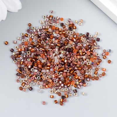 Бисер стекло 12/0 «Перламутр. Карамельное ассорти», 10 г